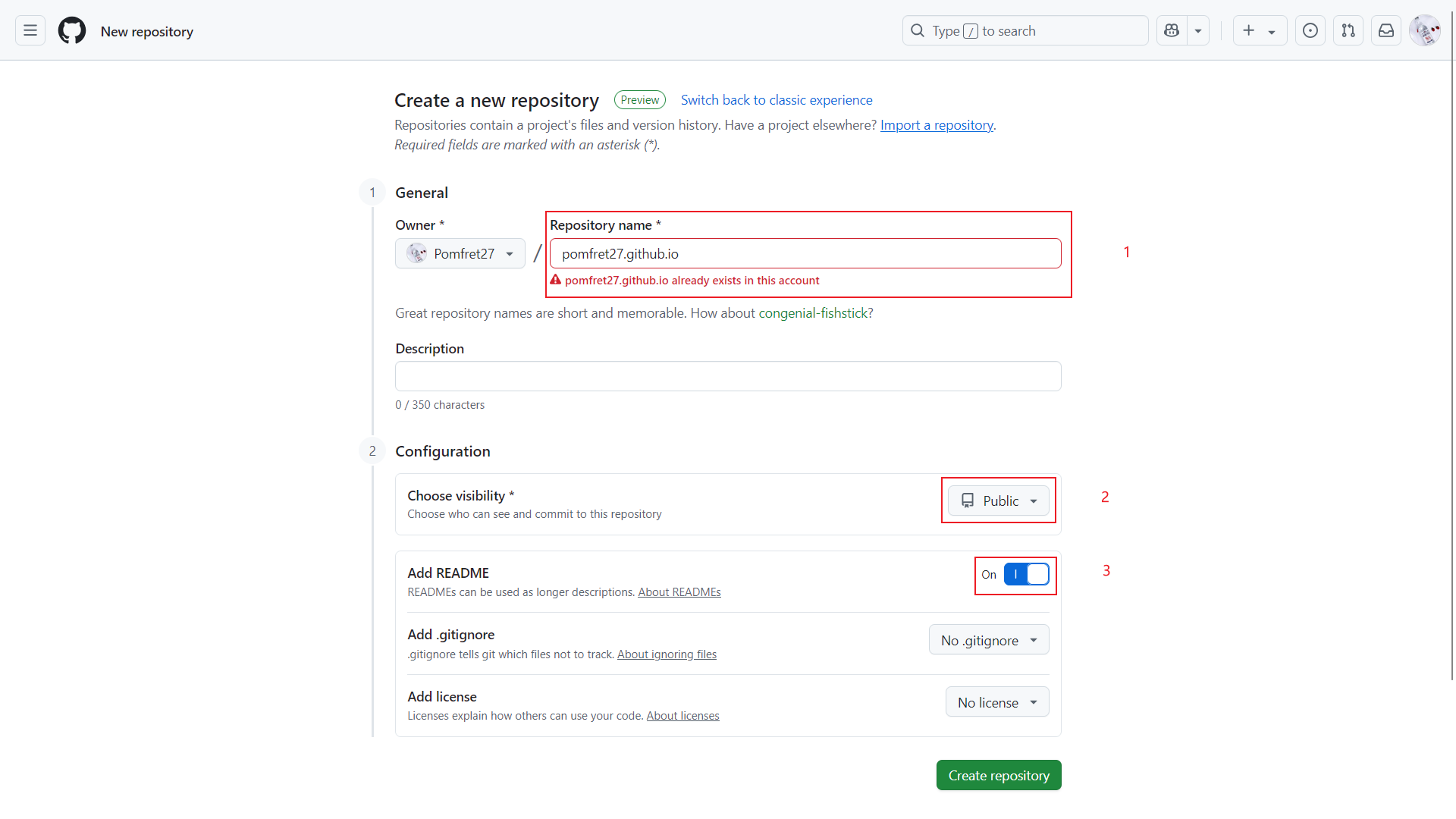 GitHub Pages 仓库